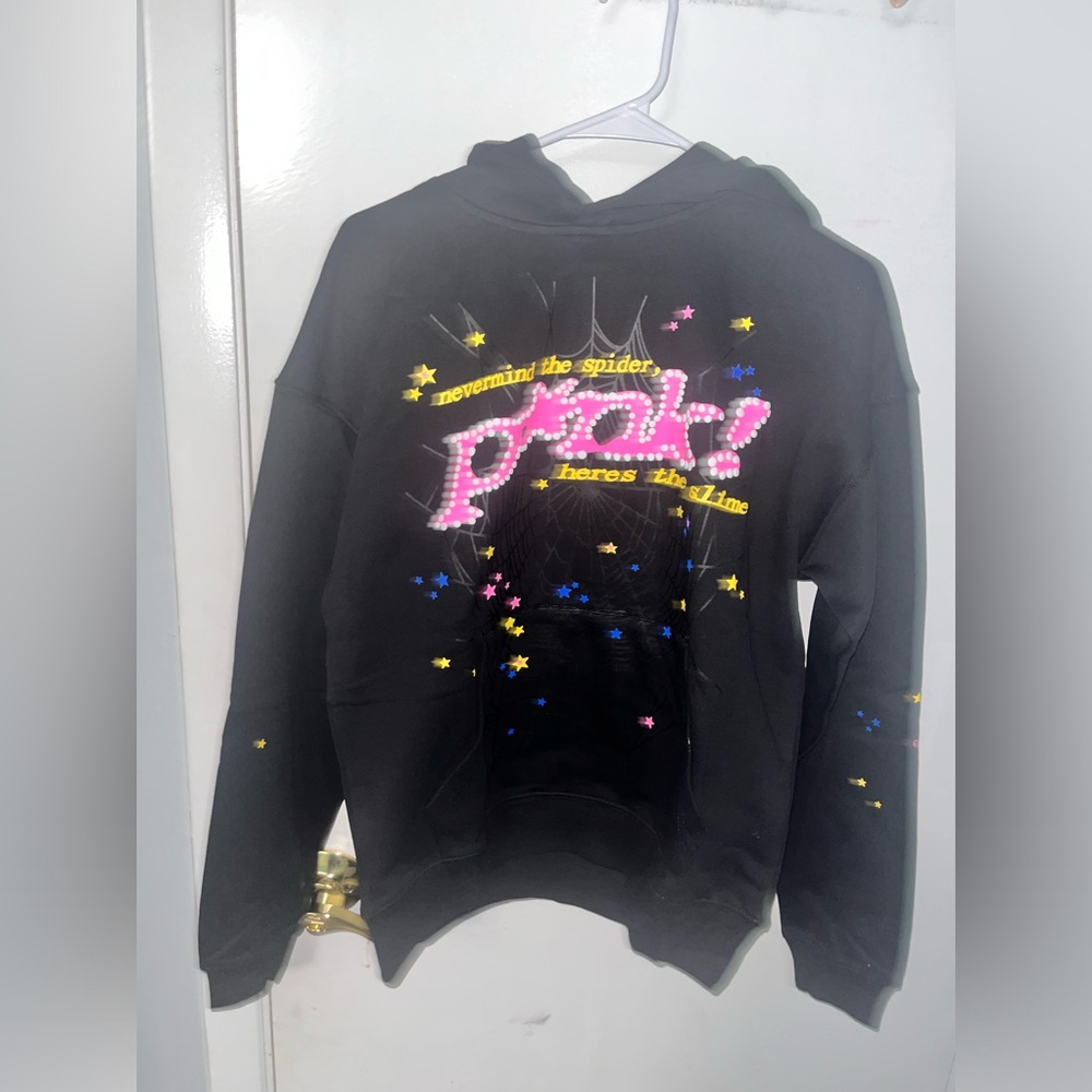 BLACK P*NK SPIDER HOODIE